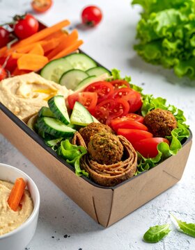 Bunte Lunchbox f&uuml;r die Arbeit