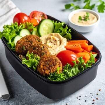 Bunte Lunchbox f&uuml;r die Arbeit