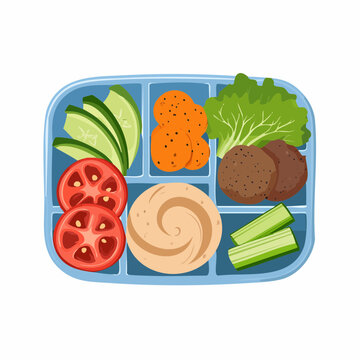 Bunte Lunchbox f&uuml;r die Arbeit