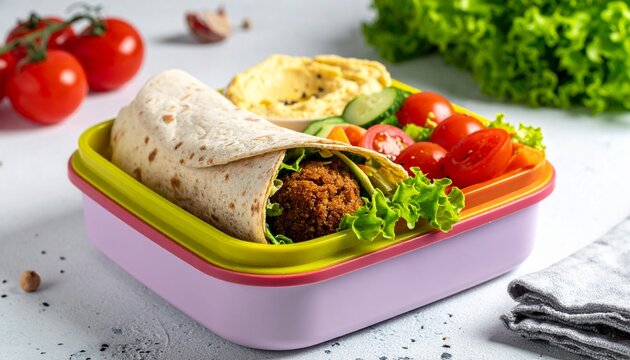 Bunte Lunchbox f&uuml;r die Arbeit