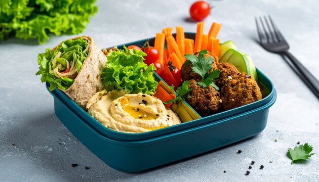 Bunte Lunchbox f&uuml;r die Arbeit