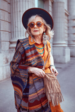 Bohemian Senior Woman