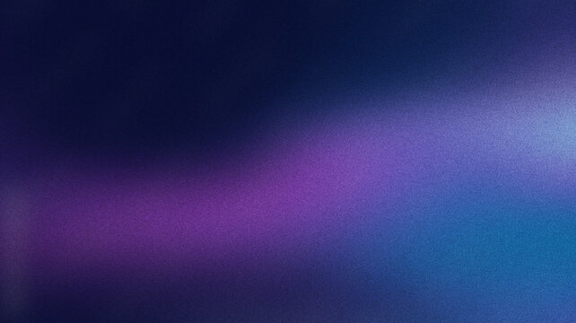 Dark blue purple color gradient background, grainy texture effect, web banner abstract design, copy space