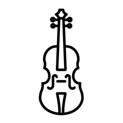 Violin Outline Music Icon © Nabella Studio
