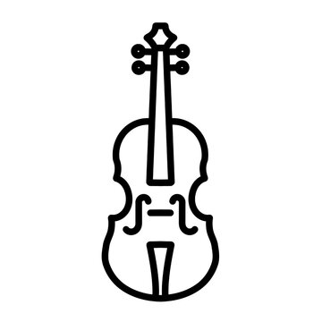 Violin Outline Music Icon
