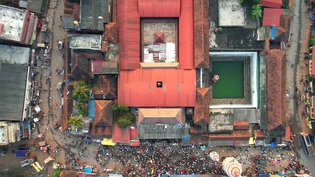 Shree Ananthapadmanabha Temple, Perdoor Temple, Udupi, Drone view