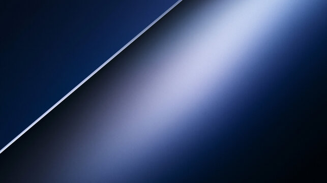 Dark Blue Abstract Background with Diagonal Light and Metallic Texture