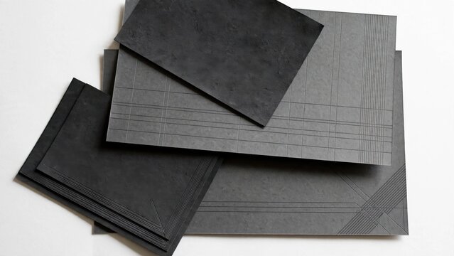 Stack of Graphite Sheets for Industrial Applications.