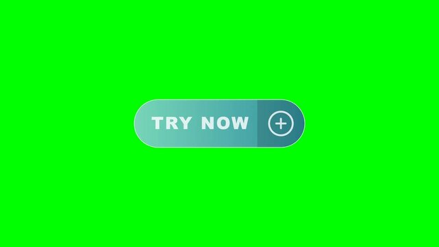 Animated TRY NOW Button on Green Screen for Interactive Content.