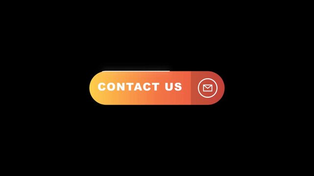 Animated Contact Us button with email icon, vibrant gradient, and smooth motion on a black background.