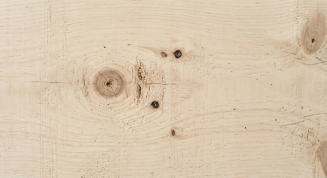 Natural wood texture background showing light timber grain and organic knot details for rustic design