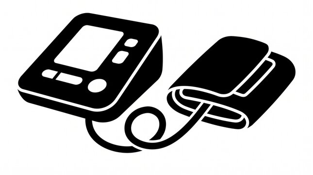 Digital blood pressure monitor device for healthcare monitoring with pressure