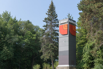 Fototapeta premium roadside pylon of Loblaws Redway Road, a grocery store, located at 11 Redway Rd, East York, Toronto