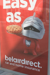 Fototapeta premium street poster for Belair Direct car and home insurance in Toronto