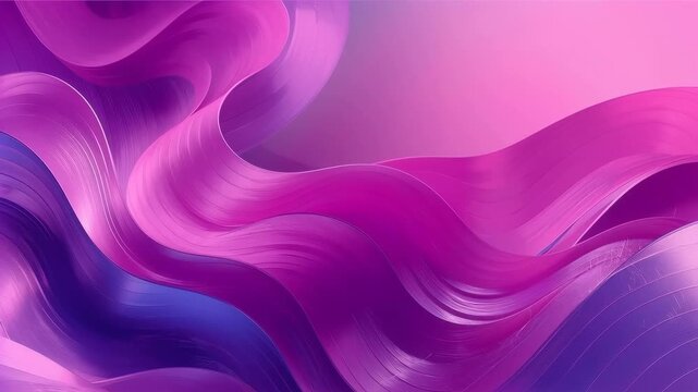 Abstract purple pink wave background with smooth flowing ribbon texture, gradient pattern