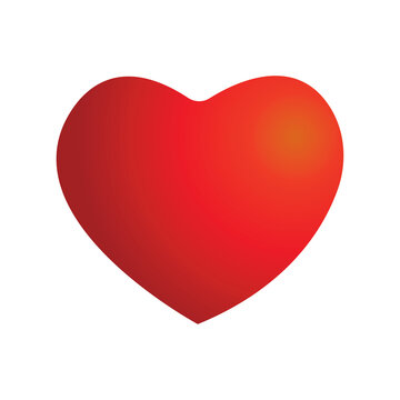 Red Love Shape Vector Art, Icon, Graphic Free Download
