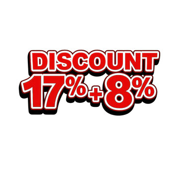 17 Plus 8 Percent Discount Promotion Graphic for Indonesian Independence Day