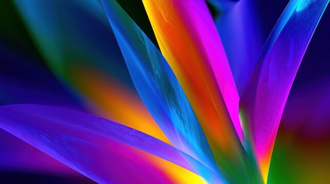 Vibrant abstract pattern with flowing, overlapping colorful streaks creating a dynamic visual effect