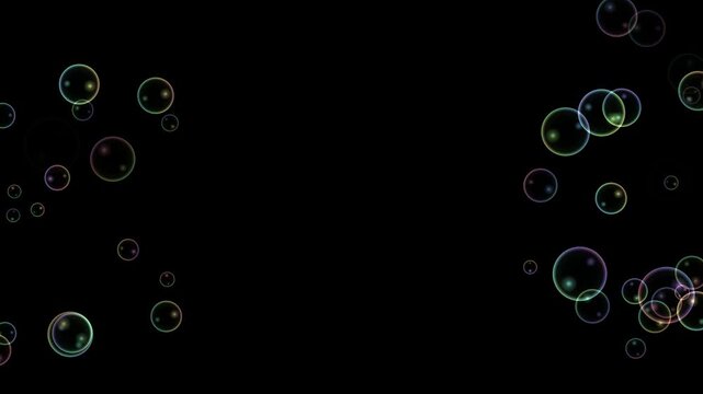 bubbles on black