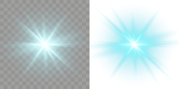Light glare leaks Cold icy frosty, for winter holidays.