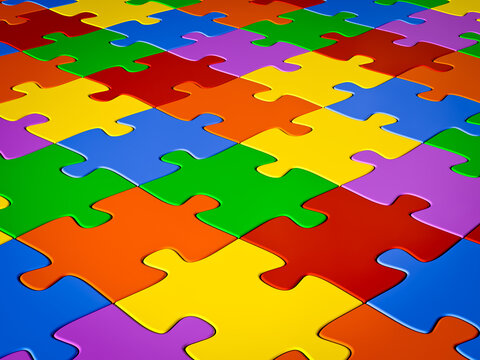 Jigsaw puzzle backdrop