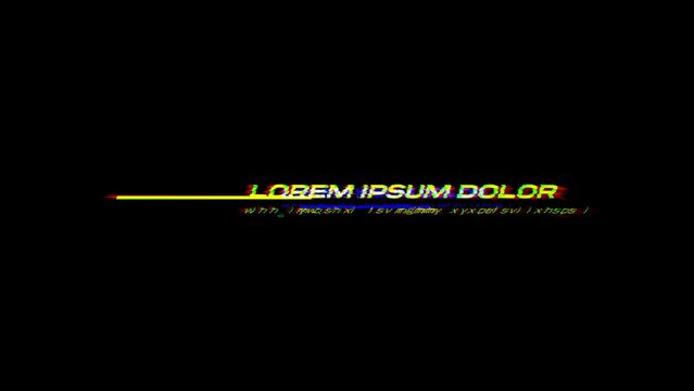 Dynamic Glitch Title 01
