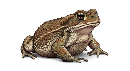 Obraz premium Detailed amphibian creature with textured skin and large eyes