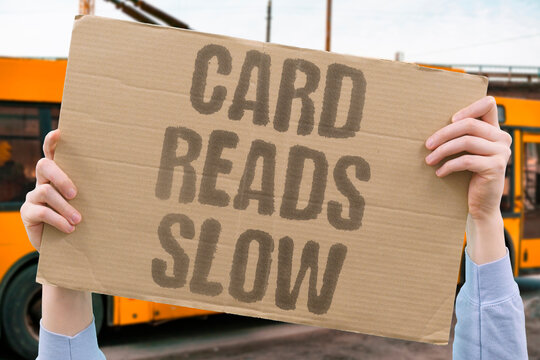 "Card Reads Slow" The transit card reader takes too long while people wait. CARD. SLOW. READER. TRANSIT. LINE.