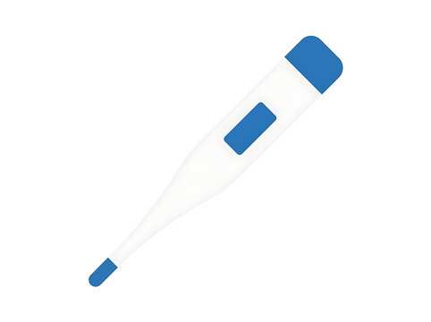 Digital thermometer icon flat vector illustration isolated on white background