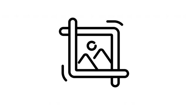 crop animation icon