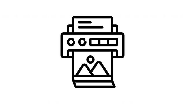 printer animation icon