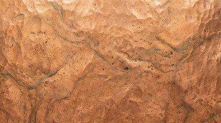 Obraz premium Close-up view of rugged natural sandstone surface with detailed textures and earthy tones capturing the essence of geological
