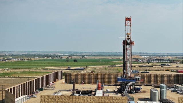 Industrial Land Use for Petroleum Extraction room for copy.  Climate change. 