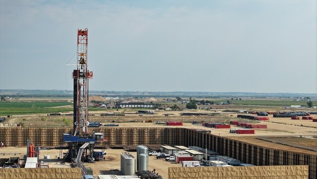 Industrial Rig for Fossil Fuel Extraction Oil and Gas Room for Copy
