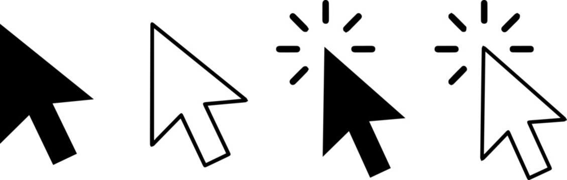  Computer mouse cursor icons design 