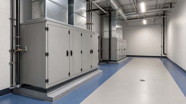 School Indoor Air Quality Eye Level Empty Mechanical Room