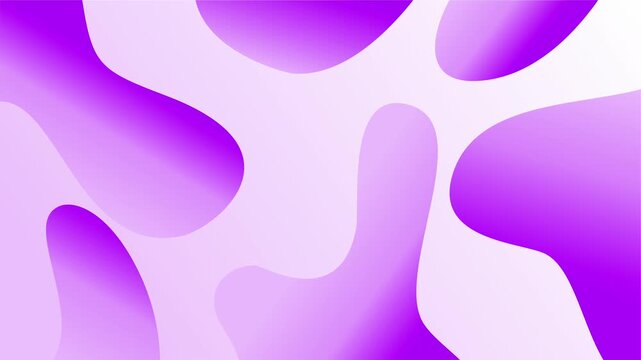 liquid abstract purple shapes flowing on white soft background