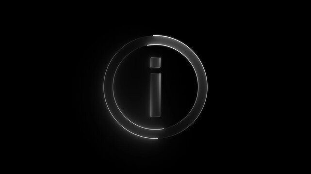 help desk logo icon Neon coloring animation