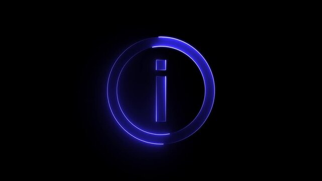 help desk logo icon Neon coloring animation