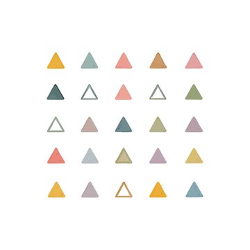 Minimalist pattern with hand drawn pastel triangles triangle geometric minimalist abstract colorful decoration wallpaper background creative illustration isolated collection ornament