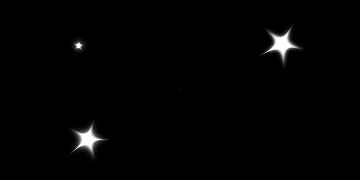 animation blink twinkle star particle graphic movement appear on black screen, sparkle Star light effect, glitter flash effect, flat vector style,4K
