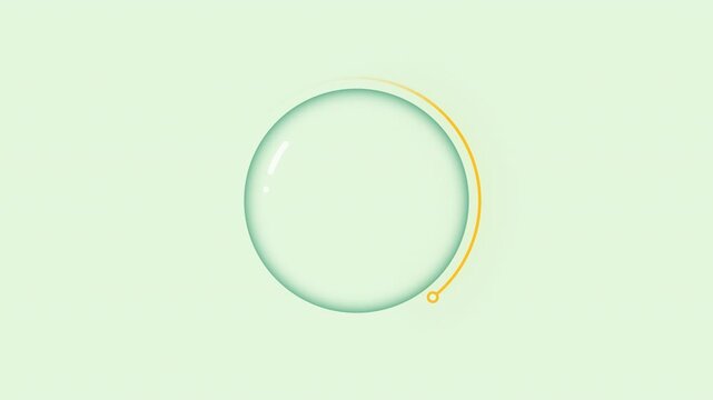 Payment verification process green circular loading state animation. Automation interface animated progress indicator and AI voice assistant for light theme. Modern UI HD video with alpha channel