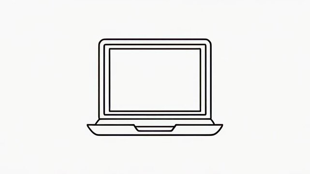 Minimalist animation of a walking cat silhouette