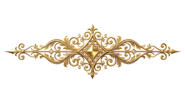 Elegant gold laurel wreath with leaves and berries for victory or award isolated on transparent background