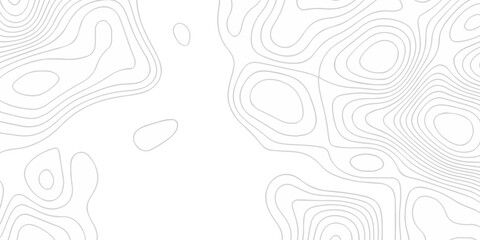 Topographic map background geographic line map with seamless ornament design. The black on white contours topography stylized height of the lines map. © Alibuss