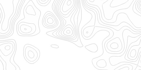 Topographic map background geographic line map with seamless ornament design. The black on white contours topography stylized height of the lines map. © Alibuss