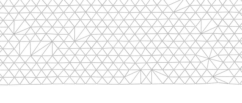 Minimalist geometric dotted triangle pattern background, abstract design, network structure