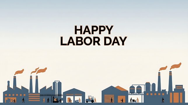 Celebrating labor day honoring the social and economic achievements of american workers