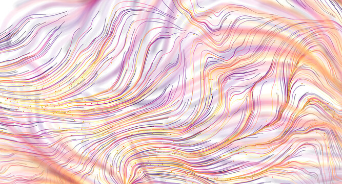 Abstract background with swirling lines and small dots in soft colors
