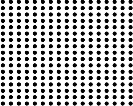 black polkadot on white background 